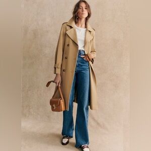 Sézane Scott Camel Trench Coat